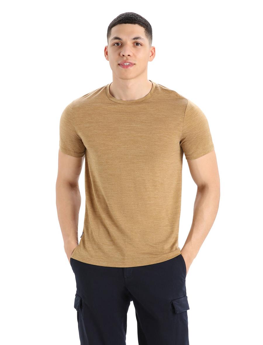 Icebreaker Merino Sphere II Lyhyt Sleeve Miesten T Paidat Khaki | FI 1152ILHS